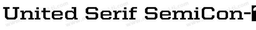 United Serif SemiCon字体转换